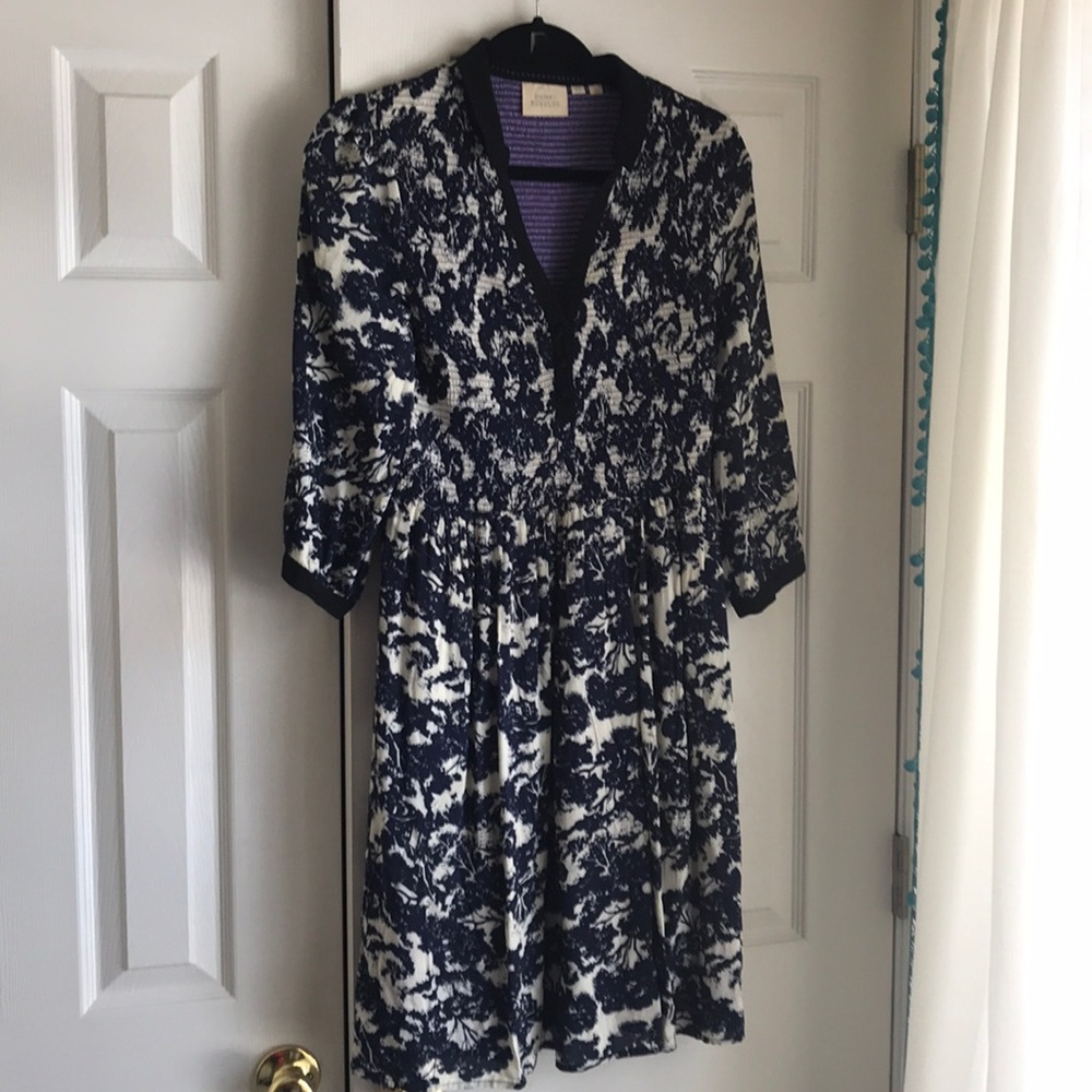 Navy And White dress